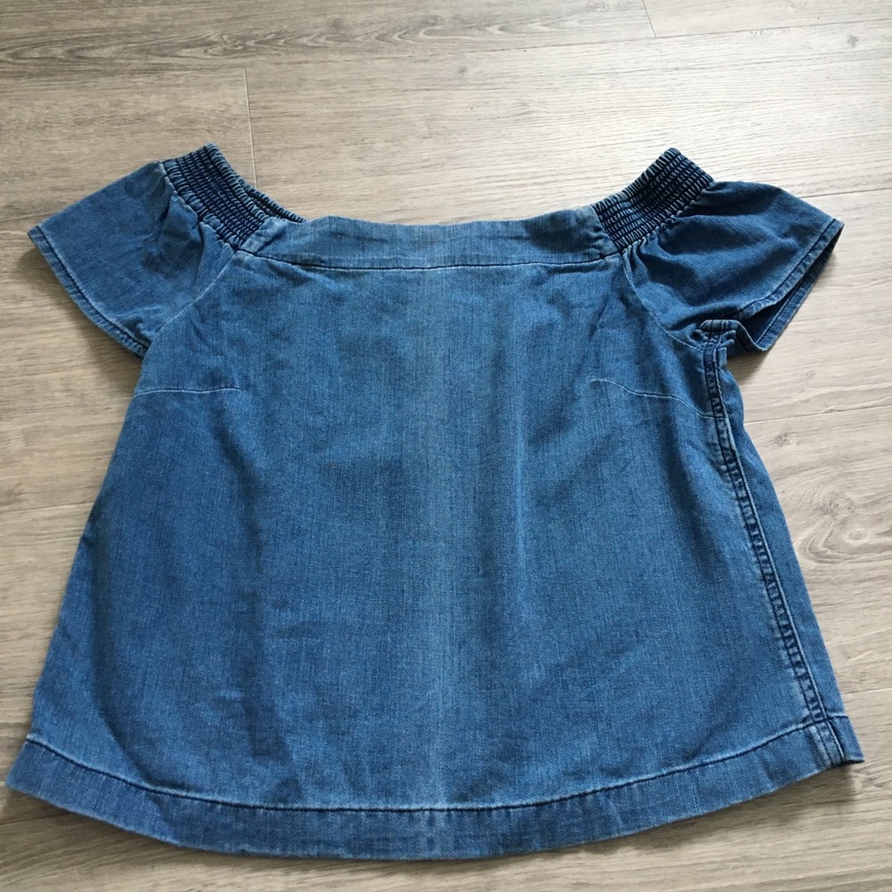 Jean off-the-shoulder Top - Aritzia Wilfred